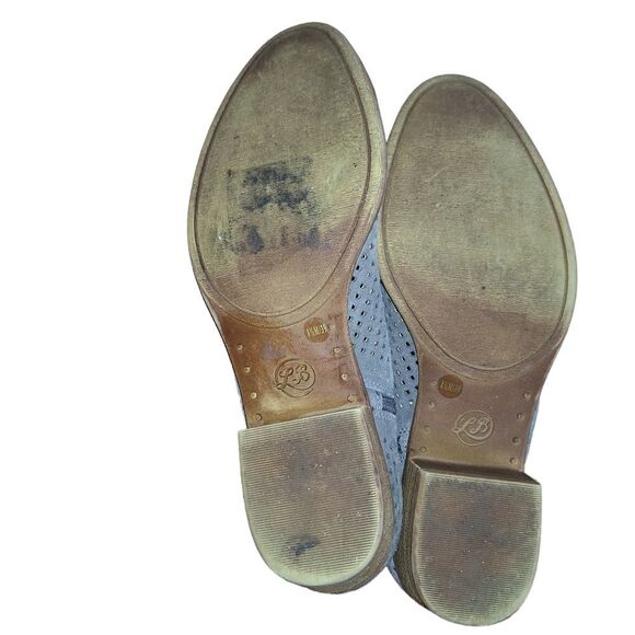 Lucky Brand Gray Size 8.5 Baylah Perforated Cut Out Suede Ankle Zip‎ Up Bootie - Picture 8 of 9